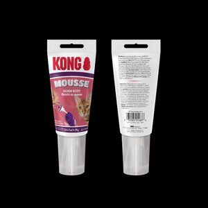 KONG Mousse Salmon 2.5 oz NEW Treat For Dispenser Kong Lick Pad
